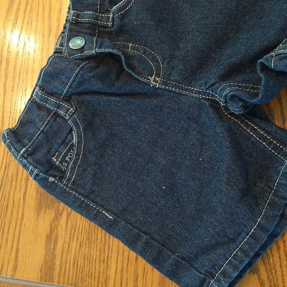 Size 6-9 M baby boys U.S. Polo assn denim jean shorts - Picture 8 of 11